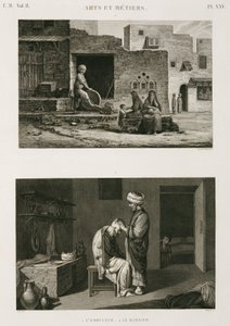 Eisenwaren & Eisenwarenhändler, Messerschleifer und Friseur, Ägypten, ca. 1798 von Unbekannt