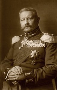 Geschichte. Deutschland. Der General Paul von Hindenburg. Foto, Deutschland, ca. 1914-16. (Postkarte)