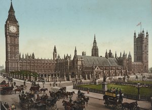 Houses of Parliament, London, ca. 1890-1900 von Unbekannt