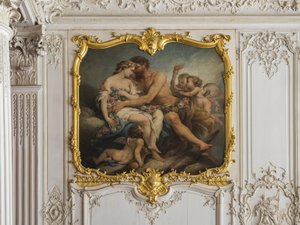 Hymen von Herkules und Hebe. Gemälde von Charles Tremolieres (1703-1739). Fürstenzimmer. Hôtel de Soubise, Paris