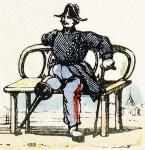 I - Invalide - Alphabet - Kinderunterhaltung - Bild Epinal, populäre Serie ca. 1890 (Illustration) von Unbekannt