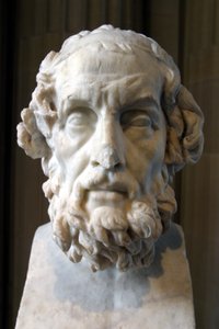 Imaginäres Porträt von Homer, römisches Werk aus dem 2. Jahrhundert n. Chr. Musée du Louvre, Paris