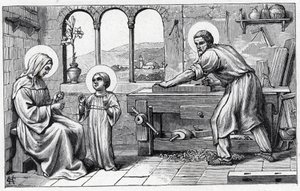 Jesus dient Maria. Alphabet des Jesuskindes. Ausgabe von 1932. Holzschnitte signiert H G. Private Sammlung von William M. Timlin