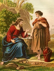 Jesus spricht mit der Samariterin - Bibel