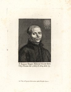 John Yonge, Ioannes Yongus, irischer Jesuitenpriester, gestorben 1664 im Alter von 75 Jahren. Kupferstich aus William Richards Portraits Illustrating Granger