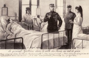 Joseph Gallieni besucht die Verwundeten