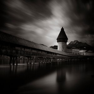 Kapellbrücke, Luzern, Schweiz von Leopold Blonder