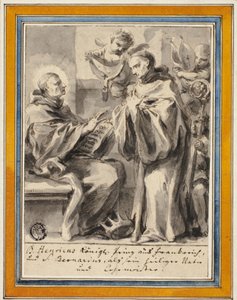 König Heinrich von Frankreich und der heilige Bernhard von Clairvaux von Unbekannt