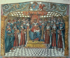 König Richard I. und seine Barone