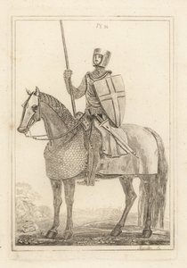 Ritter oder Mann in Rüstung zur Zeit von König Heinrich II