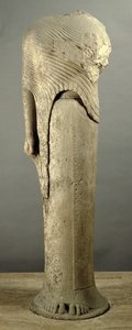 Kore-Figur gewidmet von Cheramyes, aus dem Heiligtum der Hera, Samos, ca. 570 v. Chr. von Unbekannt
