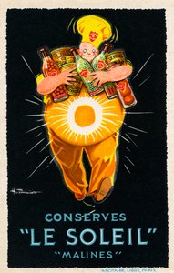 Le Soleil Malines Konserven - Werbung von Unbekannter Künstler