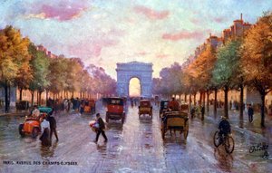 Les Champs-Élysées, Paris, ca. 1900