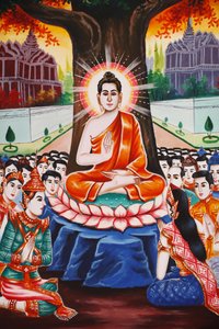 Leben des Buddha, Siem Reap, Kambodscha von Unbekannt