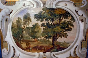 Loire Atlantique Nr. 043 - Schloss Haute Goulaine - Bemaltes Holz