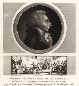 Louis-Michel le Peletier, Marquis von Saint-Fargeau (1760-1793), französischer Politiker und Märtyrer der Französischen Revolution