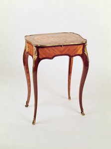 Louis XV Marketerie-Schreibtisch von Bernard van Risenburgh von Unbekannt