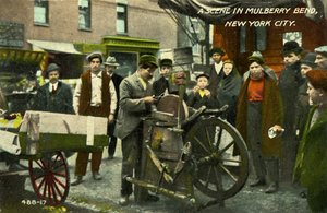 Lower East Side, New York City, eine Szene in Mulberry Bend von Unbekannter Künstler