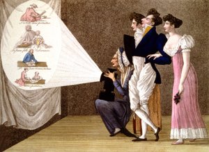 Zauberlaterne in Paris, ca. 1810 von Unbekannter Künstler