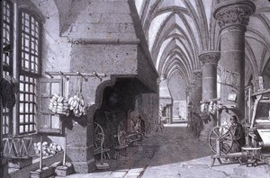Manche Nr. 016, Museum von Avranches, „Der Rittersaal“ des Mont St Michel von Unbekannt