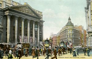 Mansion House und Cheapside, London von Unbekannter Künstler