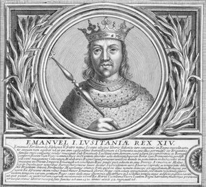 Manuel I. von Portugal (Lithografie)