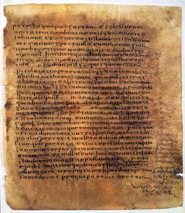 Manuskriptrolle: ein Palimpsest