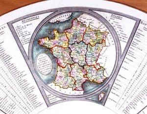 Karte von Frankreich von Unbekannter Künstler