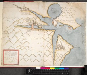 Karte von La Coruna, ca. 1589 von Unbekannter Künstler