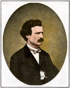 Mark Twain (1835-1910) als Reporter in Virginia City, Nevada: Territorial Enterprise von Unbekannter Künstler