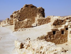 Masada ist eine antike Festung im Südbezirk Israels (Foto)