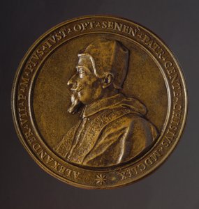 Medaille zur Erinnerung an die Pest in Rom in den Jahren 1656-1657 von Benjamin Baud