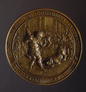 Medaille zur Erinnerung an die Pest, die Rom in den Jahren 1656-1657 erfasste von William M. Timlin