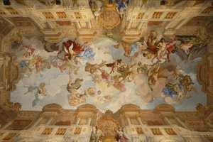 Melker Stift Marmorsaal Fresko, Melk, Österreich von Unbekannt