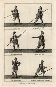 Militärische Übungen mit der Pike