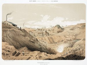 Bergbau, Metallerz Zinkmine, Neutral-Moresnet von Unbekannt