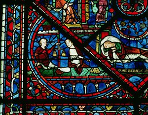Geldwechsler im Tempel (Detail) von Unbekannt
