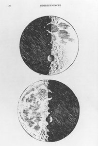 Mondzeichnung von Galileo, ca. 1610