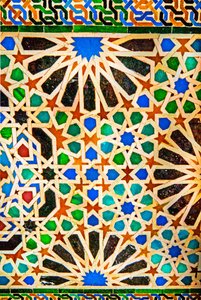 Mosaik, Comares-Palast, Nasridenpaläste, Alhambra, Granada, Andalusien, Spanien von Unbekannter Künstler
