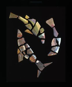 Mosaikfischfliesenfragmente, ca. 1. Jahrhundert v. Chr. - 1. Jahrhundert n. Chr. von Unbekannt