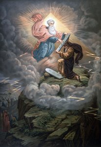 Moses empfängt die Gesetzestafeln