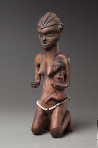 Mutter-und-Kind-Figur, späte 1800er-frühe 1900er