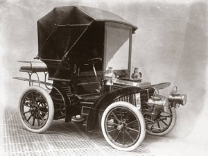 Motorwagen auf dem Stand von C S Rolls & Co, Agricultural Hall, London