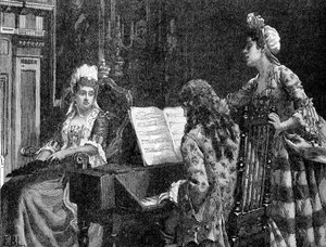 Mrs. Arabella Hunt singt für Königin Mary