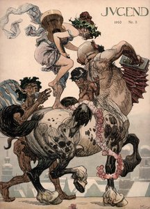 Mythologische Figuren spielen Musik von Unbekannter Künstler