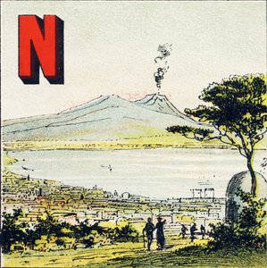 N: Neapel. Wunderschöne Stadt im Süden Italiens - Gravur aus Alphabet geographique. Guerin-Muller et Cie, Verleger, Paris von Unbekannt