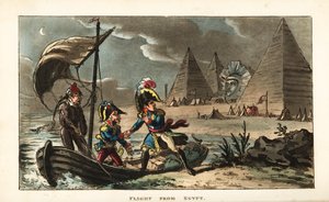 Napoleon Bonaparte verlässt die Revolutionsarmee in Ägypten von Unbekannter Künstler