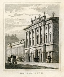 Alte Front der Bank von England vor 1835
