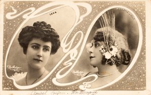 Alte Postkarte/Leka/Mariette Sully (1874-1940)/Schauspielerin von William M. Timlin