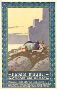 Oper Tristan und Isolde von Wagner (Plakat)